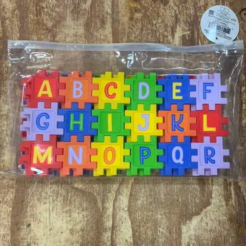 54 Count Puzzle Connectors - Uppercase & Lowercase Letters - HomeLife