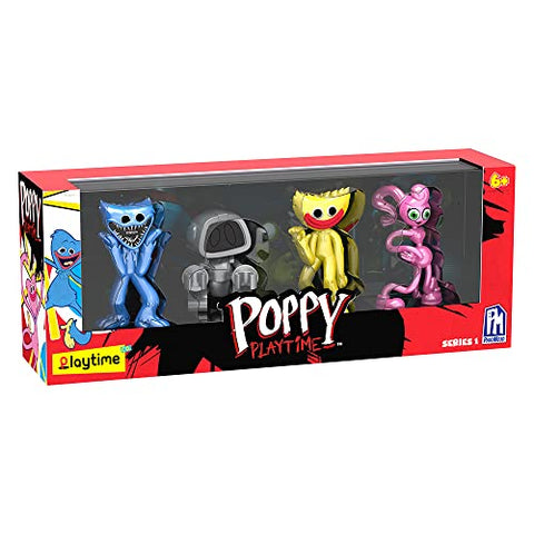 POPPY PLAYTIME - Metallic Collectible Figure Pack (Four Exclusive Minifigures Series 1) [OFFICIALLY LICENSED]