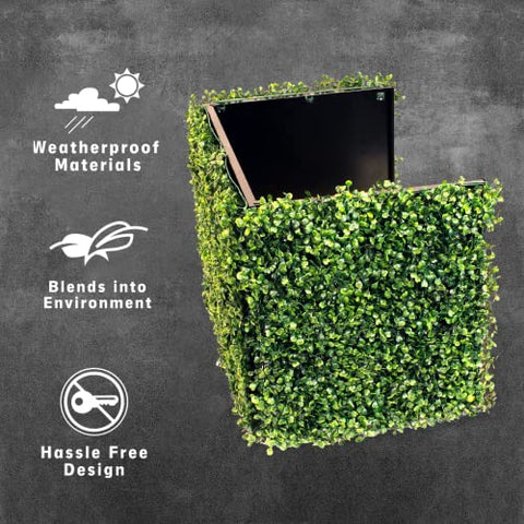 Anti-Theft Outdoor Package Delivery Drop Box - Hides Your Packages - Looks Like A Hedge, Helps Prevents Stolen Items