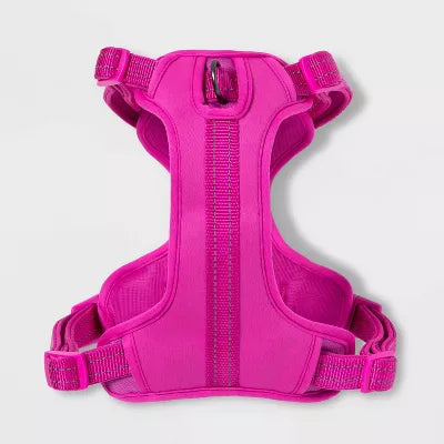 Boots & Barkley Reflective Comfort Dog Harness up to 90lbs - Large - Hot Pink - HomeLife