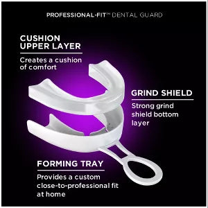 DenTek Professional-Fit Dental Guard for Nighttime Teeth Grinding with Guard, Fitting Tray, & Storage Case