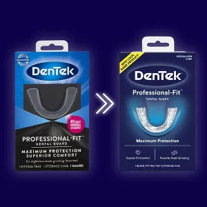 DenTek Professional-Fit Dental Guard for Nighttime Teeth Grinding with Guard, Fitting Tray, & Storage Case