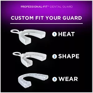 DenTek Professional-Fit Dental Guard for Nighttime Teeth Grinding with Guard, Fitting Tray, & Storage Case