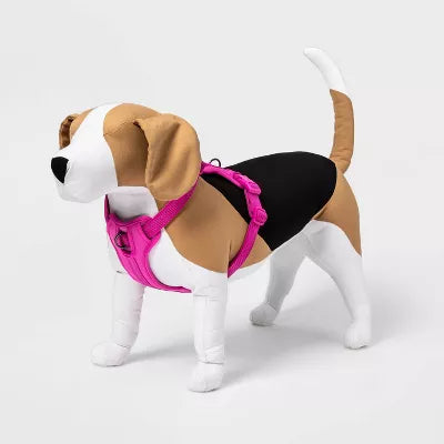 Boots & Barkley Reflective Comfort Dog Harness up to 90lbs - Large - Hot Pink - HomeLife