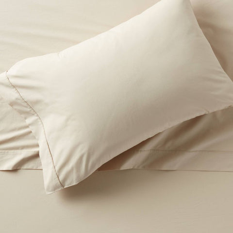 Standard 300 Thread Count Ultra Soft Pillowcase Set True Khaki - Threshold™ - HomeLife