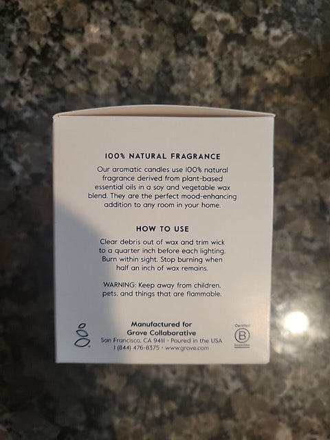 Grove Co X Drew Barrymore - Island Orchid Soy Wax Candle - Fresh Horizons ???? New - HomeLife