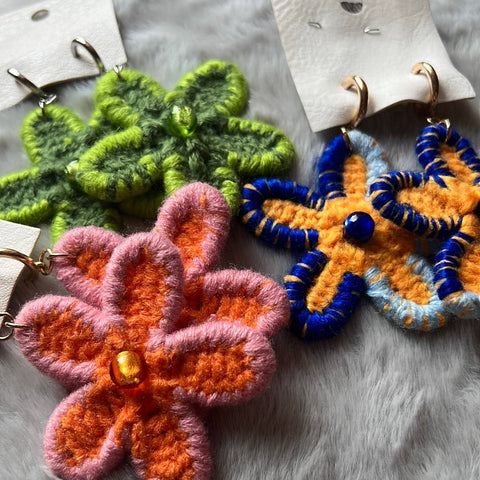 Free People Knit Flower Earring - HomeLife