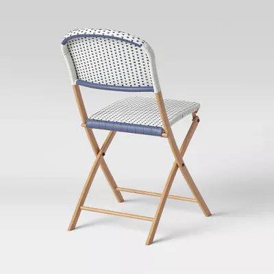 French Café Outdoor Patio Dining Chair Folding Chair Beige - Threshold - HomeLife
