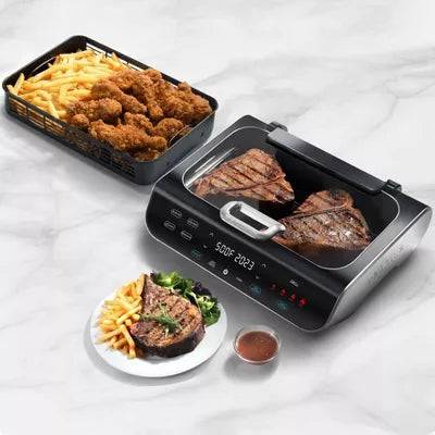 Gourmia FoodStation 5-in-1 Smokeless Grill & Air Fryer with Smoke-Extracting Technology - HomeLife
