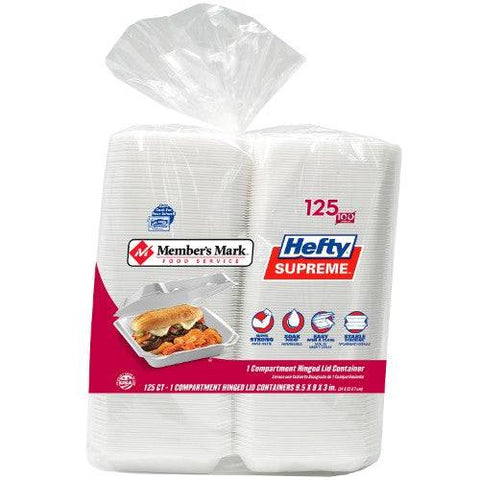 Hefty Supreme Foam 1 Compartment HLC - HomeLife