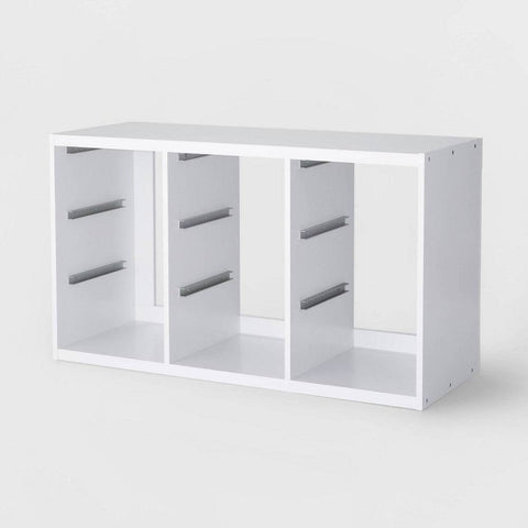 Triple Opening Sliding Bin Cube White - Brightroom - HomeLife