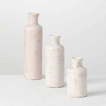Cream Vase Set of 3 - S1 - HomeLife