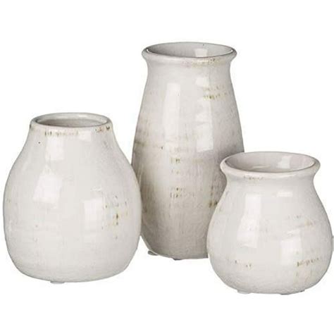 Small Cream Vase Set of 3 - S8 - HomeLife