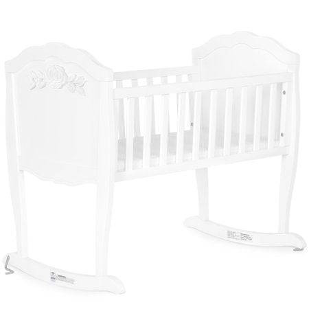 Designed for Smooth Rocking Motions, the Sweetpea Baby Rose Cradle Will Gently Rock Your Baby Into a Sweet Slumber. This Sturdy Cradle Is Made of Prem - HomeLife
